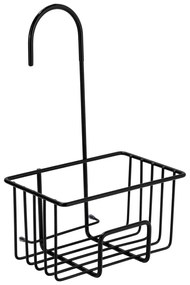 Fekete függő rozsdamentes acél fürdőszobai polc Milito – Wenko