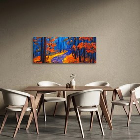 Egy őszi erdő képe (120x50 cm)