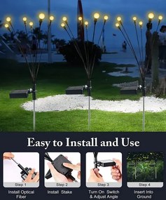 2 db kültéri napelemes lámpa készlet - barevná