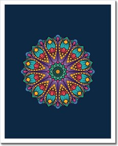 Poszterek keretben 40x50 Mandala Marokkóból Morocco