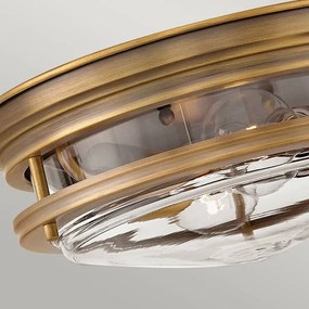 Quintiesse QN-HADRIAN-FS-BR-CLEAR - Kültéri állólámpa HADRIAN 2xE27/40W/230V IP44 bronz