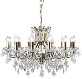 Searchlight - Kristály csillár láncon PARIS 12xE14/40W/230V