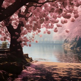 Poszter 60x60cm Sakura nyugalom