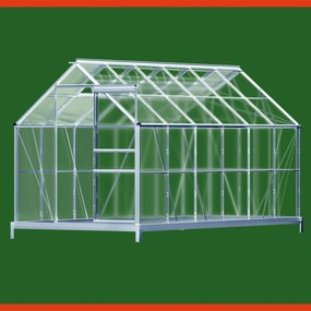 Gardebruk® Kerti üvegház XL - 380x190x195cm + alap