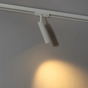 Modern fehér spot lámpa 1 fázisú sínrendszerhez - Iconic Ivy