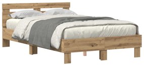 Tölgy Ágykeret Mesteri Tölgy Furnérozott Fa 120 x 190 cm Tartós