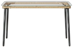 Kerti Asztal Természetes 80 x 40 x 45.5 cm Poli rattan