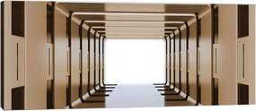 Vászonkép 145x45 Futurizmus alagút perspektíva fény tér geometria