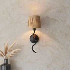 Endon glamour modern fali lámpa wriggle fekete end114226