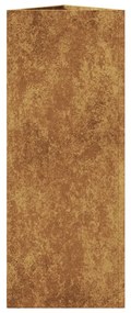 Kerti ültető háromszögletű 30x26x75 cm időjárásálló acélból