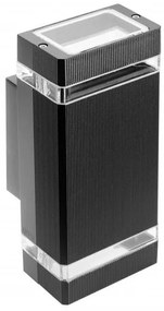 Lámpa Fali Lámpa NESSA 2 irányú, GU10, MAX. 50W, IP54, AC220-240V, 50/60Hz, fekete
