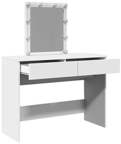 fehér fésülködőasztal LED-del 100 x 40 x 130 cm
