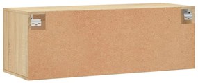 sonoma tölgy színű szerelt fa faliszekrény 100 x 36,5 x 35 cm