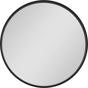 Dubiel Vitrum Oslo tükör 60x60 cm kerek fekete 5905241010854