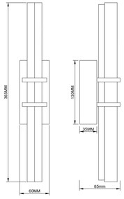 Zuma Line 003064-034736 - IGGLY LED fali lámpa LED/8W/230V, arany