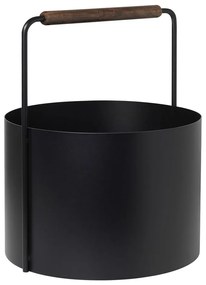 Fireplace fekete fém tűzifatartó kosár - Blomus