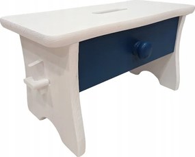 Közepes Fehér Szék Kék Fiókkal Zsámoly Ryczka Zydel etetőszék