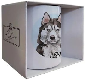 Bohemia Gifts Kerámia bögre - Husky, 350 ml