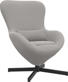 vidaXL Tojásfotel Világosszürke 63 x 73 x 90 cm szövet