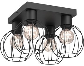 Spotlámpa LAPS 4xE27/15W/230W fekete