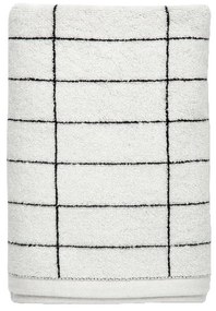 Fehér pamut fürdőlepedő 70x140 cm Tile Stone – Mette Ditmer Denmark