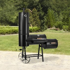 LOKOMOTIVA AVENBERG BBQ MASTER Kerti grill füstölővel