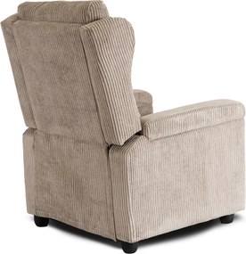 Dönthető fotel bézs kord kárpittal – SPENCER