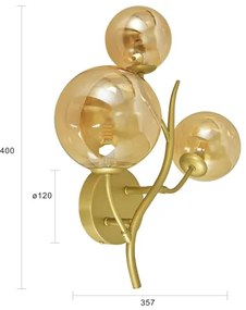 Brilagi - LED Fali lámpa MISTEL 3xG9/3W/230V arany