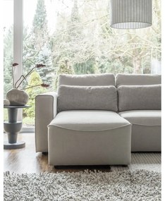 Krémszínű kinyitható sarokkanapé (variálható) Homely Tommy – Miuform