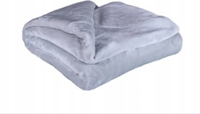 Takaró micro Uni 150x200 Világoskék szürke/ezüst