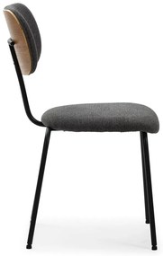 Fekete étkezőszék szett 4 db-os Dash – Marckeric