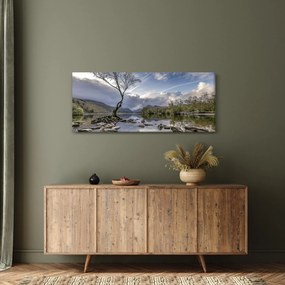Folyó a fa mögött képe (120x50 cm)