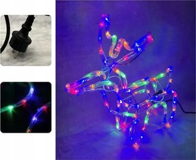 LED-es fényfüzér 50 cm – többszínű, karácsonyi dekoráció 4M