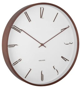 Karlsson 6014WH design falióra, fehér, átmérő: 40cm