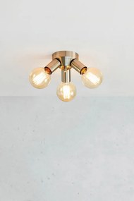 MARKSLÖJD 108551 MAZZO Vintage Mennyezeti Lámpák Szatén Nikkel E27 IP20