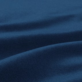 Tokio U alakú sarokkanapé, 3 ágyneműtartóval, bársony, univerzális oldal, kék