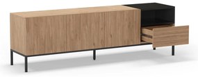 Natúr színű TV-állvány 180x55 cm Cailin – Marckeric