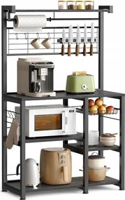 Konyhai könyvespolc, álló, konyhasziget mágneses késtartóval