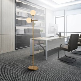 Kruva aranyszínű állólámpa, magasság 174 cm - Squid Lighting