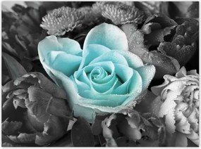 Poszterek 135x100 Türkiz rózsa
