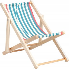 Napozóágy fa natúr mini szék 42x58,5x52,5CM Color Spectrum Homla