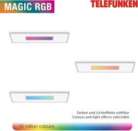 LED RGBW dimmelhető panel LED/20W/230V ezüst + távirányító