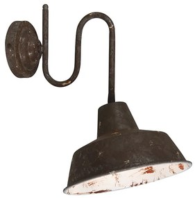 Vintage fali lámpa barna dönthető - gyár