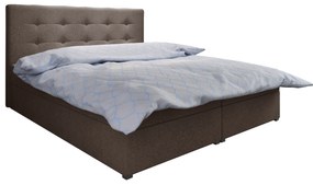 Franciaágy Boxspring 140 cm Fade 1 (barna) (matraccal és tárolóhellyel). 1046469