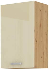 Felső konyhaszekrény Arryn 45 G-72 1F (artisan tölgy + fényes krém). 1024731