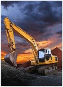 Poszterek 50x70 Építőipari kotrógép Építés