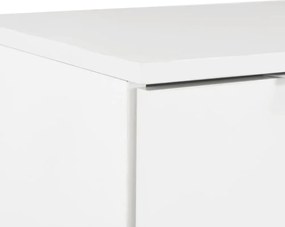 magasfényű fehér szerelt fa tálalószekrény 71 x 35 x 80 cm