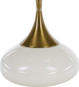 Kisasztal, fehér Ivory/arany, FEJ