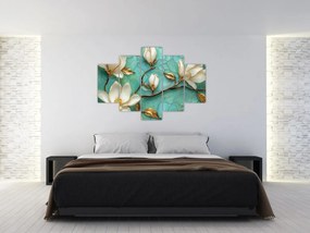 Kép - 3D magnóliák (150x105 cm)