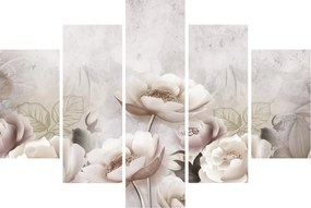 Kép - Rózsaszín bokrok (150x105 cm)
